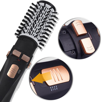 4 Head Replaceable Electric Hair Dryer Brush One Step Blower Hot Comb - MY STORE LIVING