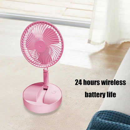 Folding Telescopic Floor Fan Summer Mute Silent Desktop Table Fan - MyStoreLiving