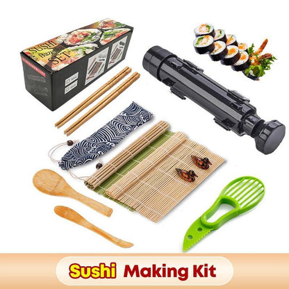 13-in-1 Sushi Making Kit, Sushi Bazooker Maker Set, Sushi Tools Accessories - MY STORE LIVING