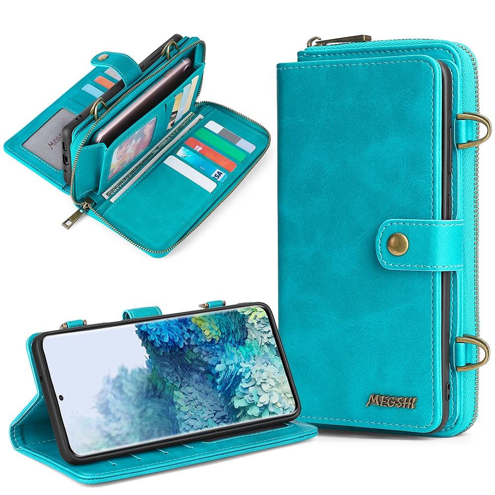 Detachable Wallet Leather Phone Case for Samsung Galaxy - MyStoreLiving