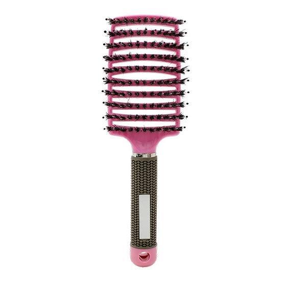 Women Detangling Nylon Bristle Brush Detangle Hairbrush Hair Scalp Massage Comb - MY STORE LIVING