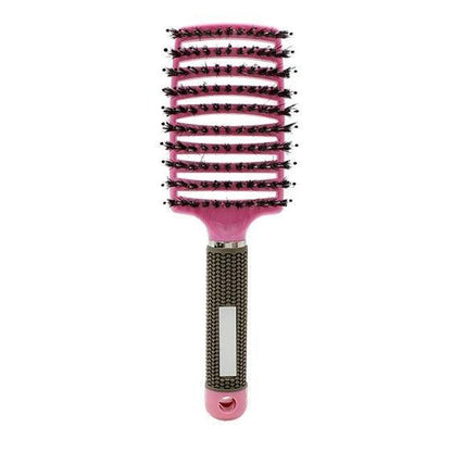 Women Detangling Nylon Bristle Brush Detangle Hairbrush Hair Scalp Massage Comb - MY STORE LIVING