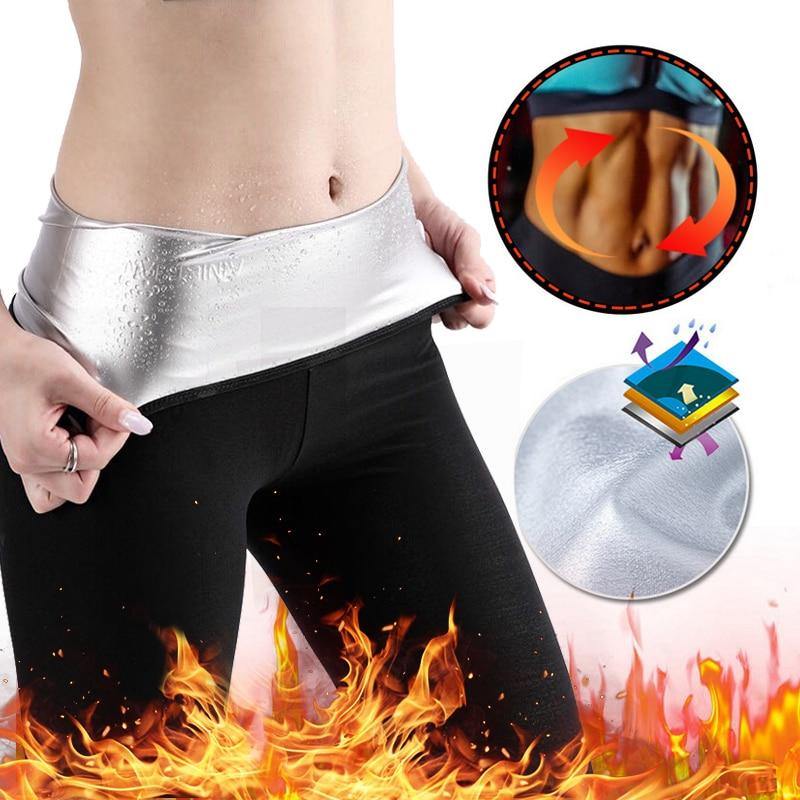 Newest Women Silver Coating Hot Sweat Body Shaper Waist Trainer Slimming Pants - MY STORE LIVING