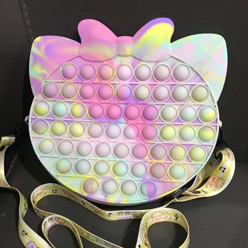 Grand Big XXL Pop Rainbow Handbag 30cm Child Push Fidget Toy Relief Anti Stress - MyStoreLiving