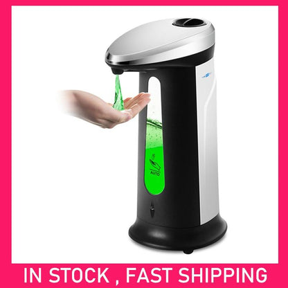 Automatic Liquid Soap Sanitizer Dispenser No Touch 400ML Hands Free Sensor 13 fl Oz Battery Operated - MyStoreLiving