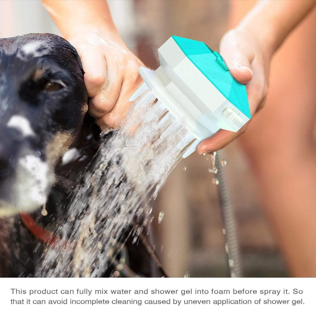 Pet Shower Nozzle Handheld Dog Grooming Comb Sprayer Brush - MY STORE LIVING