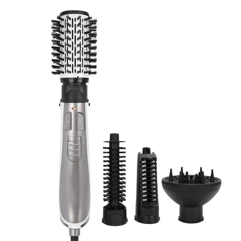 4 in 1 Hair Dryer Styler and Volumizer Hair Curler Straightener Blow Dryer Brush Rotating Blow Dryer Comb - MY STORE LIVING