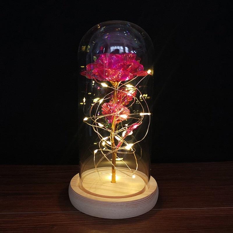 Eternal Rose LED Lights Led Lights String Forever In A Glass Unique Gifts - MyStoreLiving