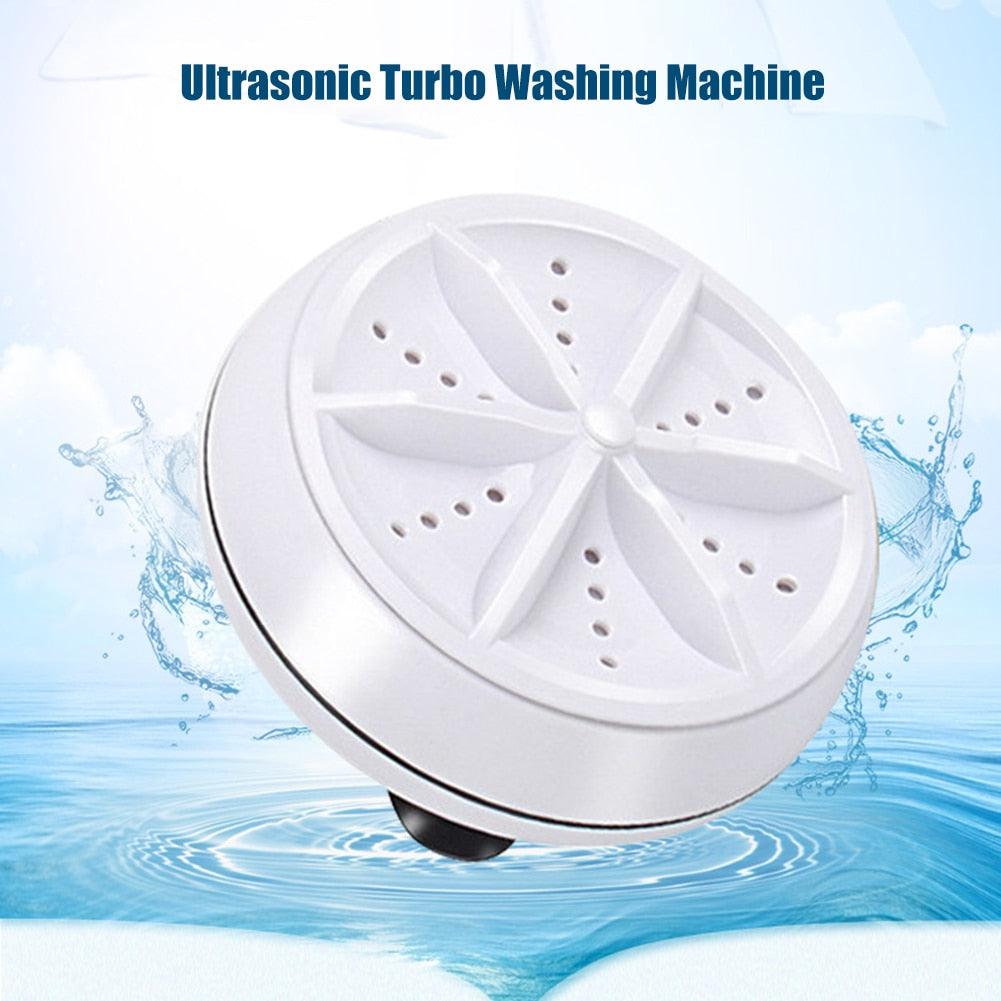 Ultrasonic Turbine Washing Machine Bucket Type Mini USB Mute Portable Laundry Clothes Washer Rotating Cleaner - MyStoreLiving