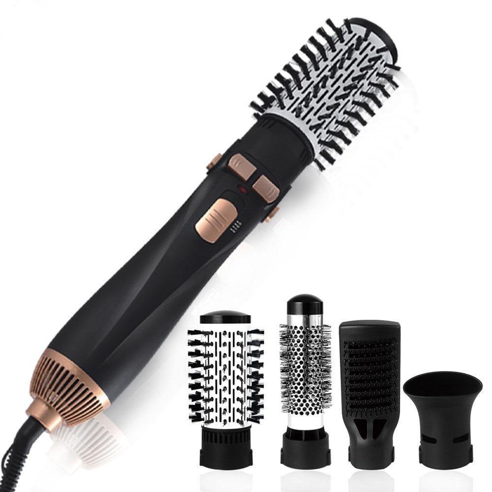 4 Head Replaceable Electric Hair Dryer Brush One Step Blower Hot Comb - MY STORE LIVING