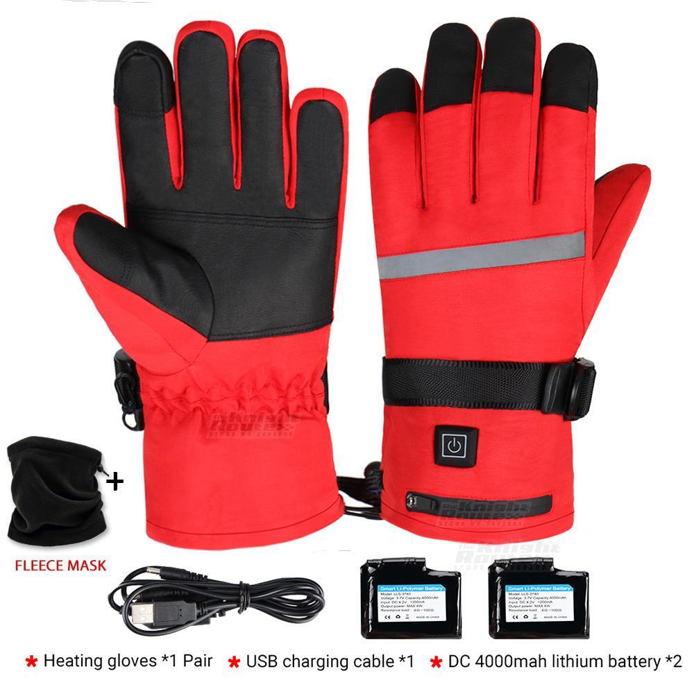 Winter Motorcycle Gloves Water-resistant Heated Gloves Motorbike Racing Riding Gloves Touch Screen Battery Powered Guantes Moto - MyStoreLiving
