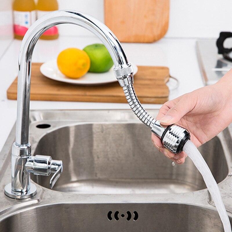 Tap Aerator Diffuser Faucet Nozzle Filter Adapter with 2 Function 360 Swivel Sink Sprayer Attachment (Long Style 1PC) - MyStoreLiving