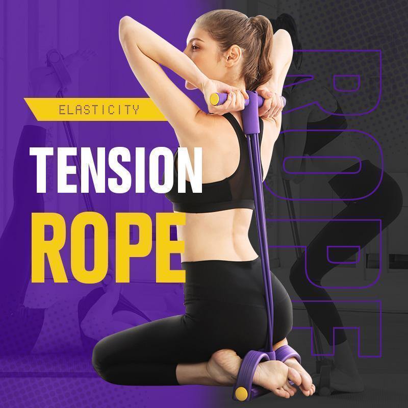 Sit Up Pull Rope, Elastic Sit Up Pull Rope Abdominal Exerciser Home Sport Equipment - MY STORE LIVING