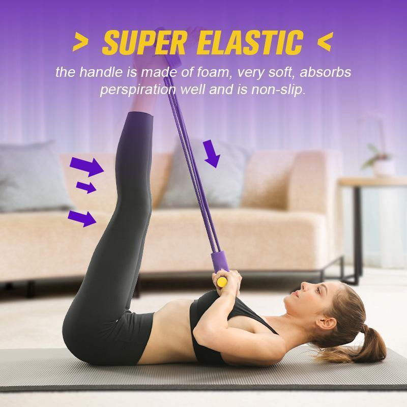 Sit Up Pull Rope, Elastic Sit Up Pull Rope Abdominal Exerciser Home Sport Equipment - MY STORE LIVING