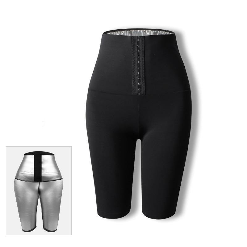 Newest Women Silver Coating Hot Sweat Body Shaper Waist Trainer Slimming Pants - MY STORE LIVING