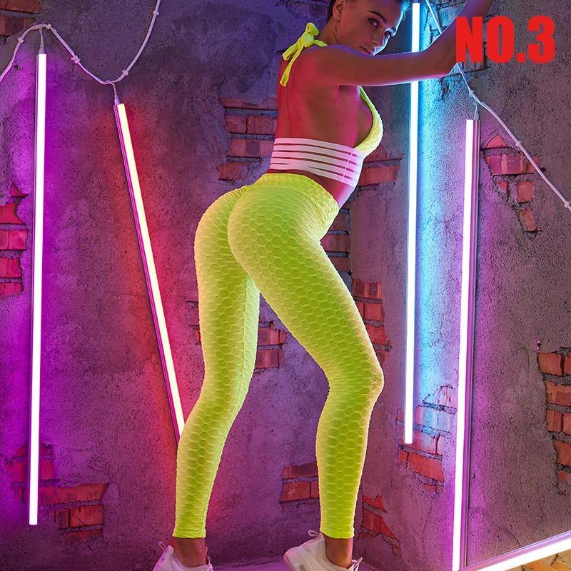 Solid High Waist Leggings Women Breasted Sports Gym Warm Leggings Jogging Workout Casual Push Up Legging Fitness - MY STORE LIVING