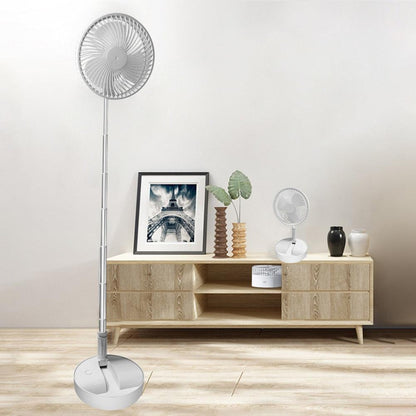 Folding Telescopic Floor Fan Summer Mute Silent Desktop Table Fan - MyStoreLiving