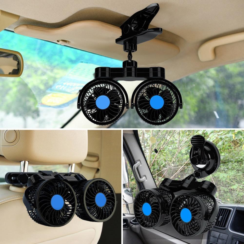 Summer Heat-relief Rotatable Clip Cooling Fan Auto Car Accessories - MyStoreLiving
