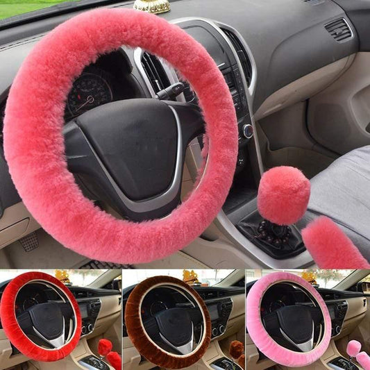 Fluffy Steering Wheel Cover - MY STORE LIVING