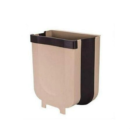 Household Wall Mounted Folding Waste Bin Kitchen Cabinet Door Hanging Trash Cans - MY STORE LIVING