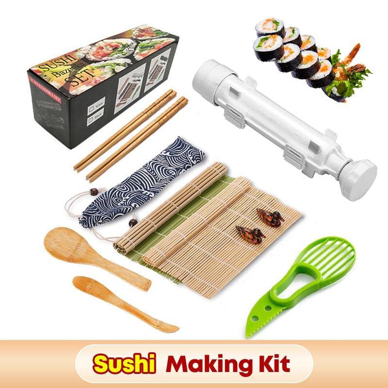 13-in-1 Sushi Making Kit, Sushi Bazooker Maker Set, Sushi Tools Accessories - MY STORE LIVING