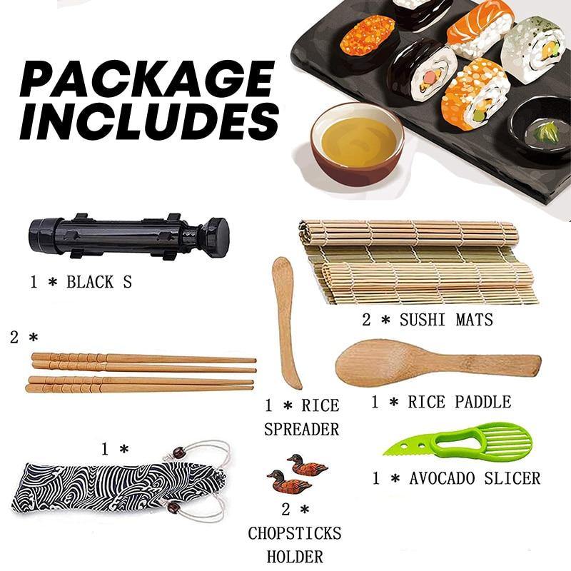 13-in-1 Sushi Making Kit, Sushi Bazooker Maker Set, Sushi Tools Accessories - MY STORE LIVING