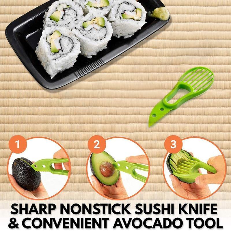 13-in-1 Sushi Making Kit, Sushi Bazooker Maker Set, Sushi Tools Accessories - MY STORE LIVING