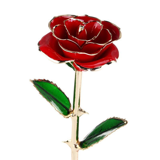 Blooming Lacquered 24K Gold Roses Plated Real Rose Birthday- Valentine's Day -Anniversary Gift - MyStoreLiving