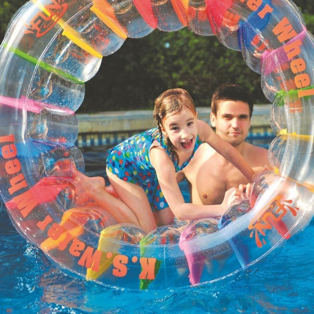 Inflatable Water Wheel Roller Float Multifunctional Water Wheel Toy for Children - MY STORE LIVING