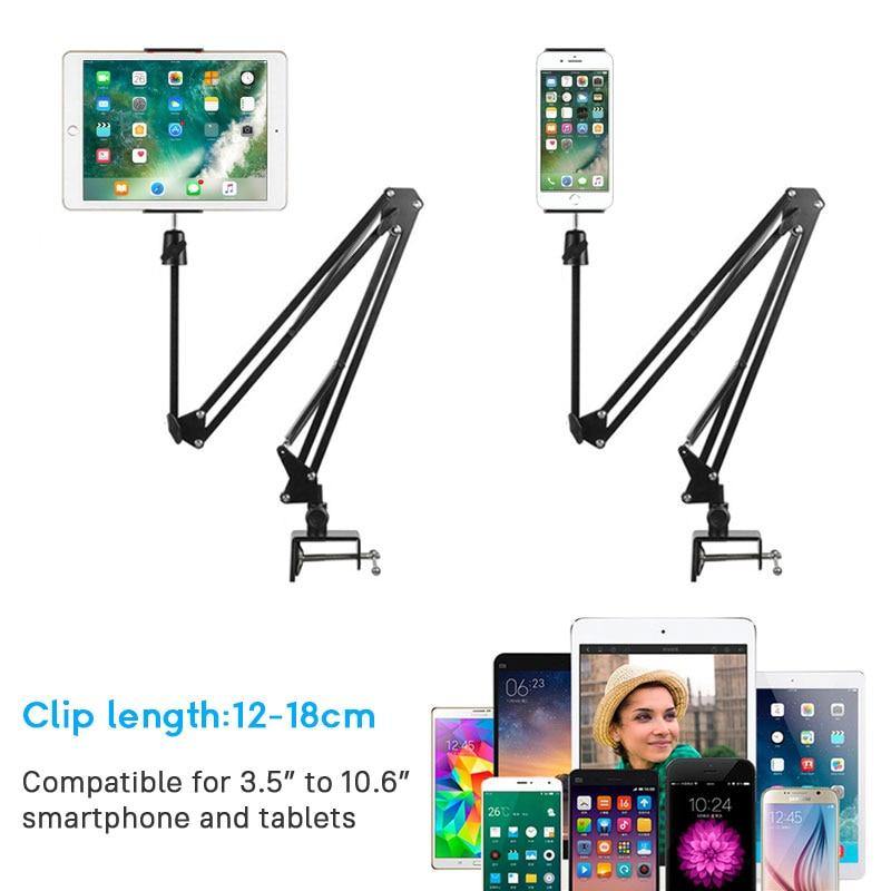 360 Adjustable Bed Tablet Stand For 3.5 to 10.6 Inch - MY STORE LIVING