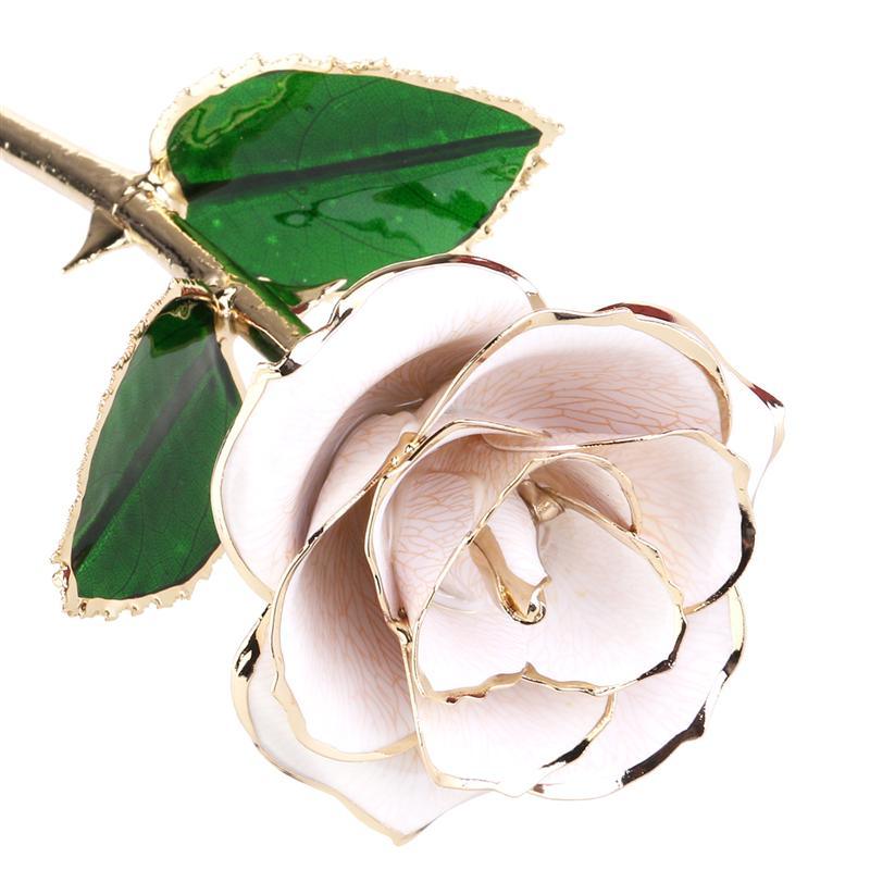 Blooming Lacquered 24K Gold Roses Plated Real Rose Birthday- Valentine's Day -Anniversary Gift - MyStoreLiving
