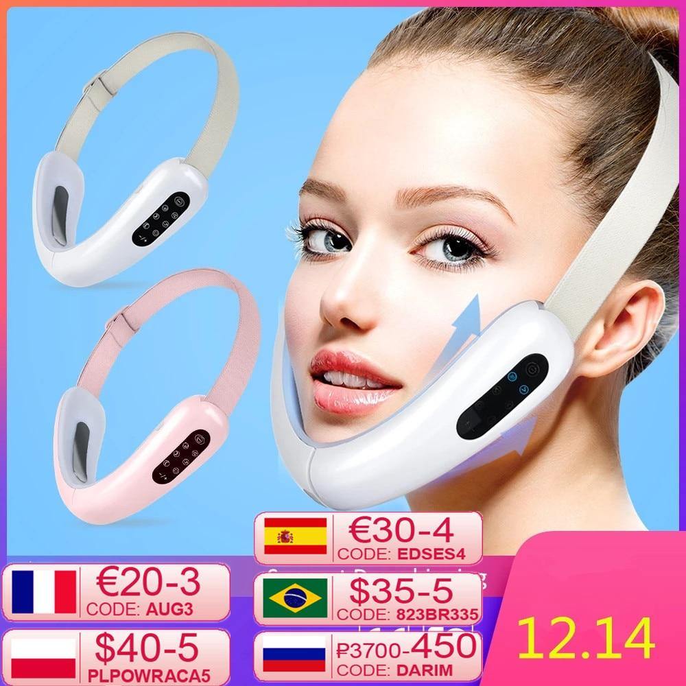 V Face Massager Red LED Light Therapy - MY STORE LIVING