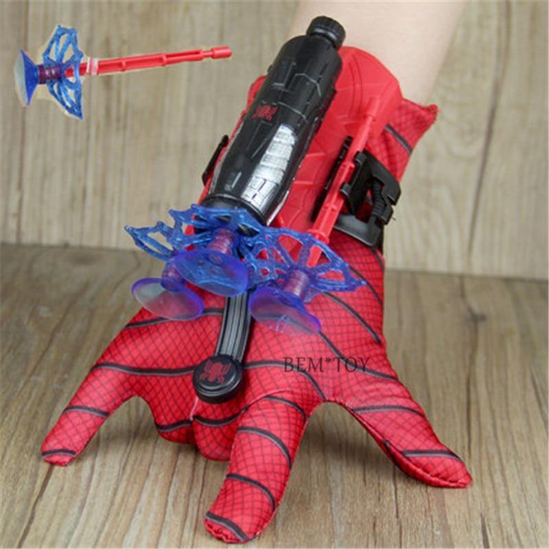 Spider Man Toys Plastic Cosplay Spiderman Glove Launcher Set - MY STORE LIVING