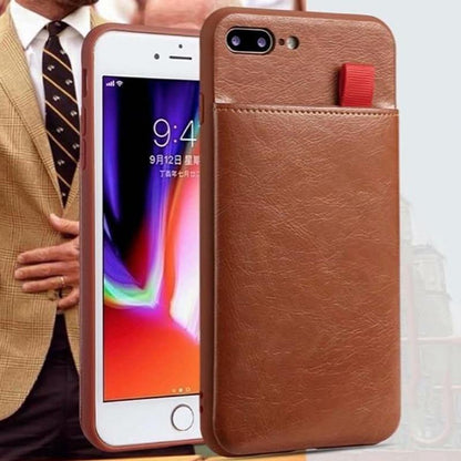 Haissky Leather Wallet Phone Case For iPhone X 6 6s 7 8 Plus Case Luxury Pull Type Card Slots Back Cover For iPhone X 10 8 Plus - MY STORE LIVING