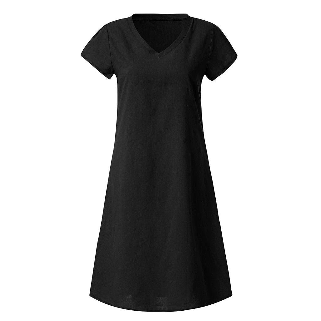 Spring Short Sleeve Dress - MyStoreLiving