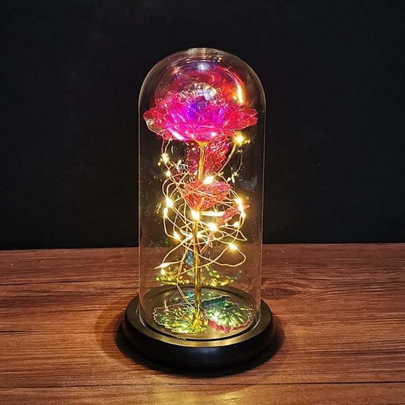 Eternal Rose LED Lights Led Lights String Forever In A Glass Unique Gifts - MyStoreLiving