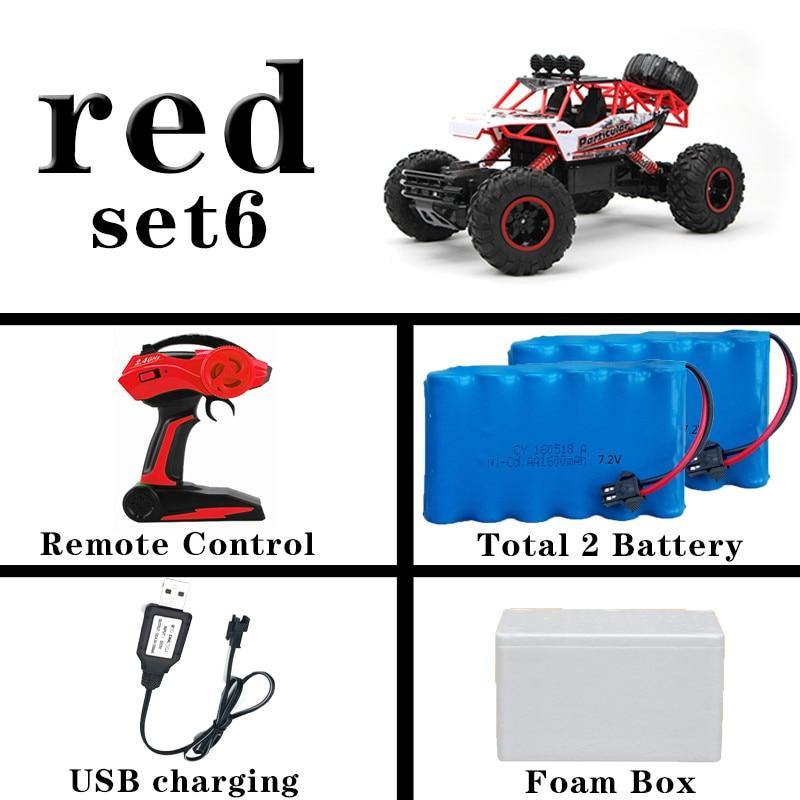 1/12 Large 4WD Remote Control Trucks 2.4G Off-Road Rock Climbing RC Car Toys - MY STORE LIVING