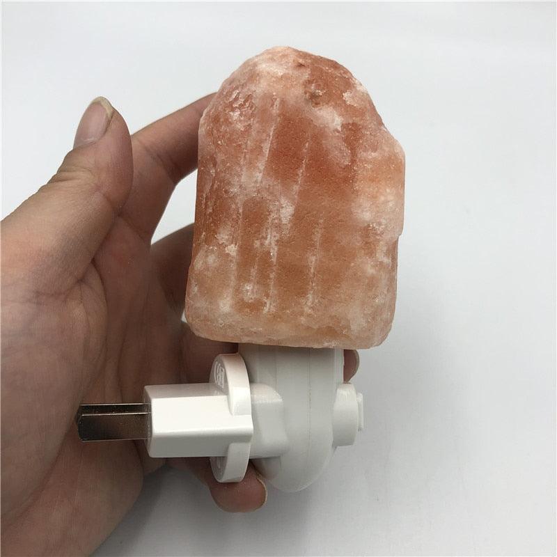 Himalayan Salt Lamp Natural Crystal Hand Carved Night Light Home Decor Air Purifying with Plug Release negative ions Warm white - MyStoreLiving