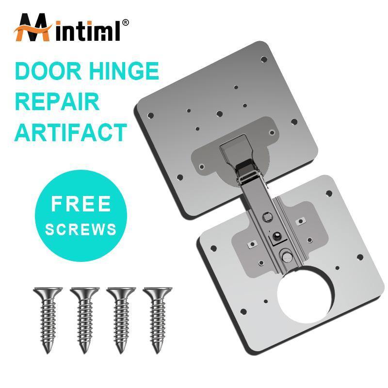 Mintiml® Hinge Repair Plate Rust Resistant Stainless For Cabinet Furniture Drawer Window Steel Furniture Hardware Accessories - MY STORE LIVING