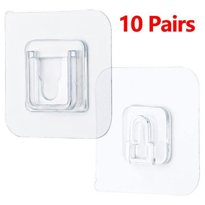 Strong Transparent Suction Cup Wall HOOK Hanger Kitchen Bathroom Accessory - MY STORE LIVING