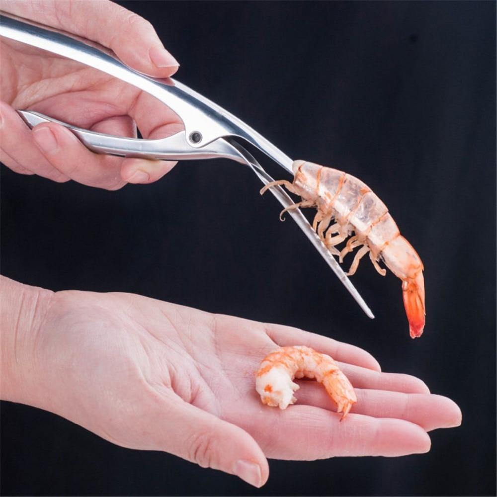 Stainless Steel Creative Prawn Peeler Practical Shrimp Deveiner Peel Device Fishing Knife Kitchen Cooking Seafood Gadget Tools - MY STORE LIVING
