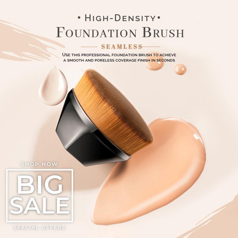 Foundation Brush BB Cream Makeup Brushes Loose Powder Flat Brush Kit Make up - MY STORE LIVING