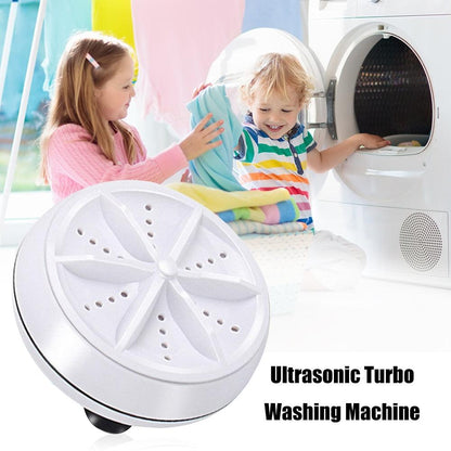 Ultrasonic Turbine Washing Machine Bucket Type Mini USB Mute Portable Laundry Clothes Washer Rotating Cleaner - MyStoreLiving