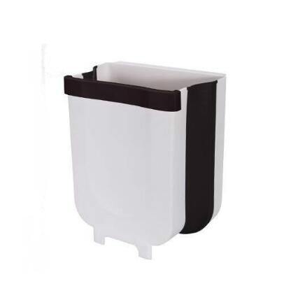 Household Wall Mounted Folding Waste Bin Kitchen Cabinet Door Hanging Trash Cans - MY STORE LIVING