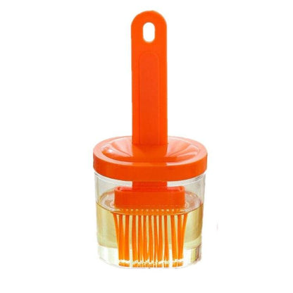 Kitchen Silicone Oil Brush High Temperature Resistant All-in-one Bottle Brush Kitchen Outdoor Barbecue Baking Bread Oil Brush - MyStoreLiving