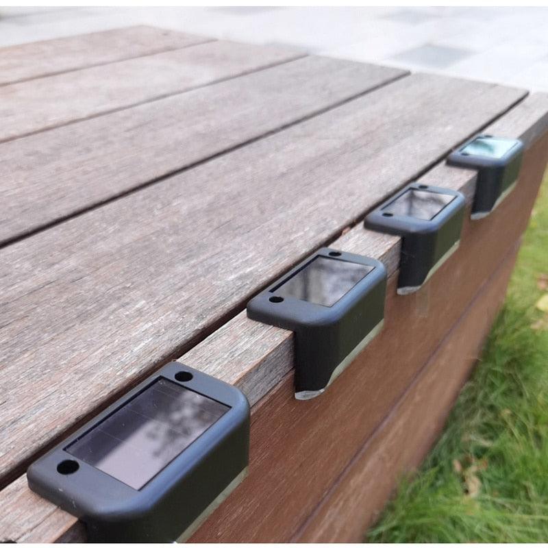 1/4/10/20pcs LED Solar Stair Light Waterproof Outdoor Garden Passage Courtyard Terrace Guardrail Step Light Landscape Light - MyStoreLiving