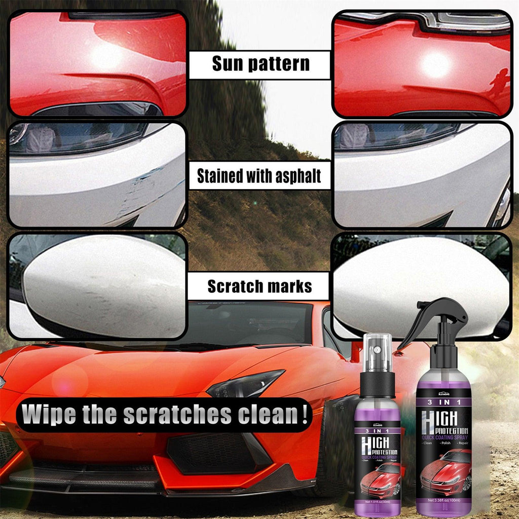 3 In 1 Quick High Protection Car Coating Spray Polish - MyStoreLiving