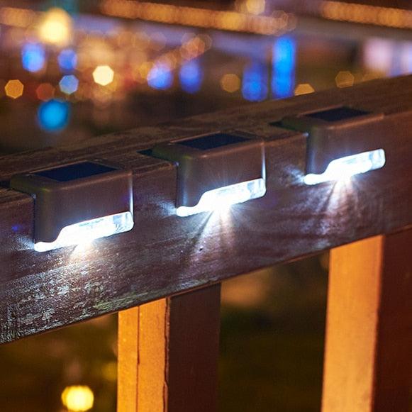 1/4/10/20pcs LED Solar Stair Light Waterproof Outdoor Garden Passage Courtyard Terrace Guardrail Step Light Landscape Light - MyStoreLiving