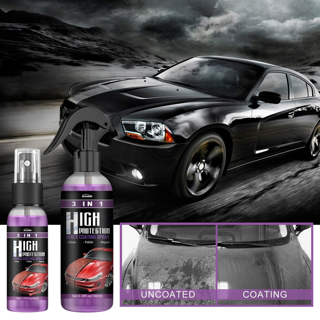 3 In 1 Quick High Protection Car Coating Spray Polish - MyStoreLiving