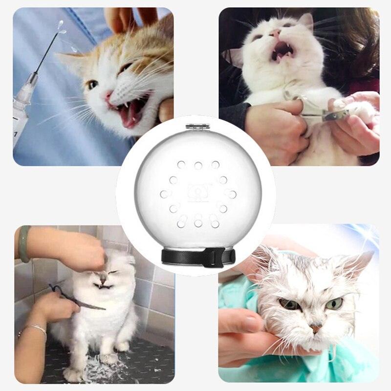 Grooming Mask Cat Muzzle- Anti-Bite Breathable- Mask Anti-Licking Protect- Space Hood Mask Cover Muzzle -Cat Bath - MyStoreLiving